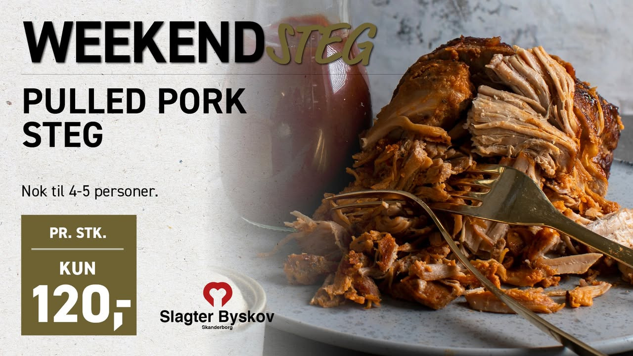 Slagter Byskov tilbyder pulled pork som ugens weekendsteg