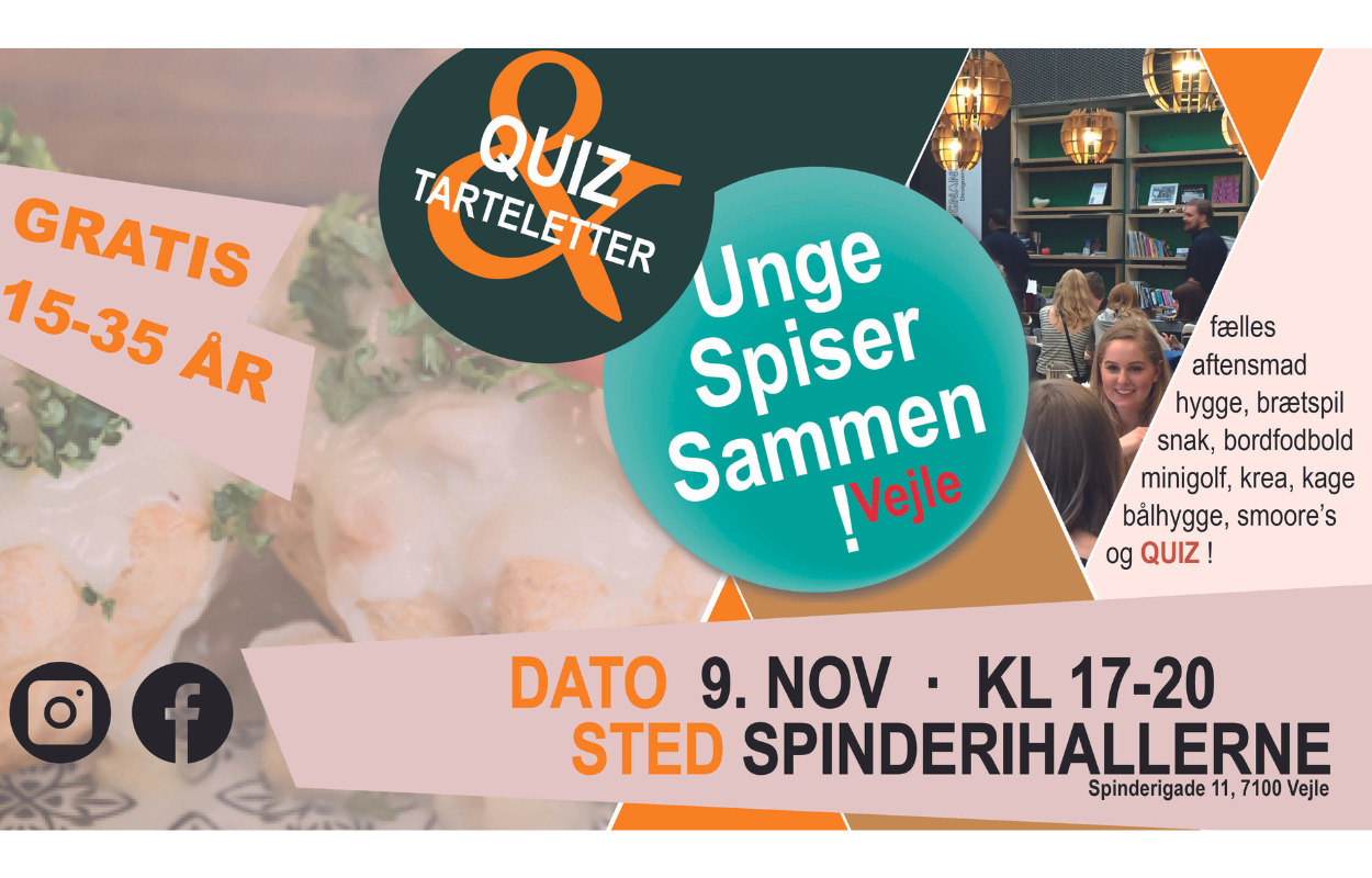 Unge Spiser Sammen i Vejle: En aften for #flersomhed - mod ensomhed