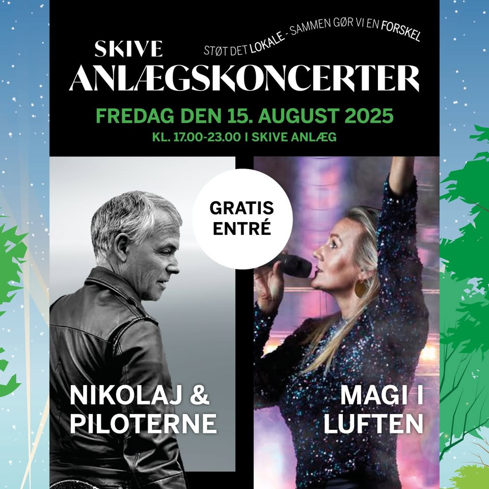 Anlægs koncert med Nikolaj & Piloterne i Skive