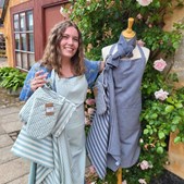 Fjerrenseriet præsenterer køkkenserie fra Engholm Textiles i genbrugsbomuld til kun 100 kr. pr. del