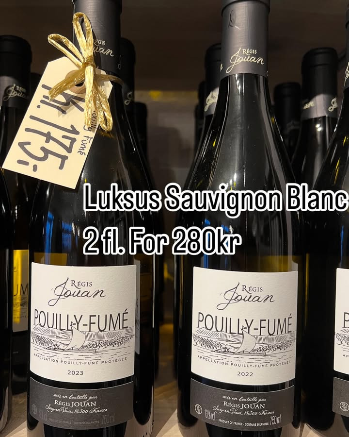 Nyd aromatiske hvidvine til fiskeretter hos Den gode vino: Pouilly Fume på tilbud i januar