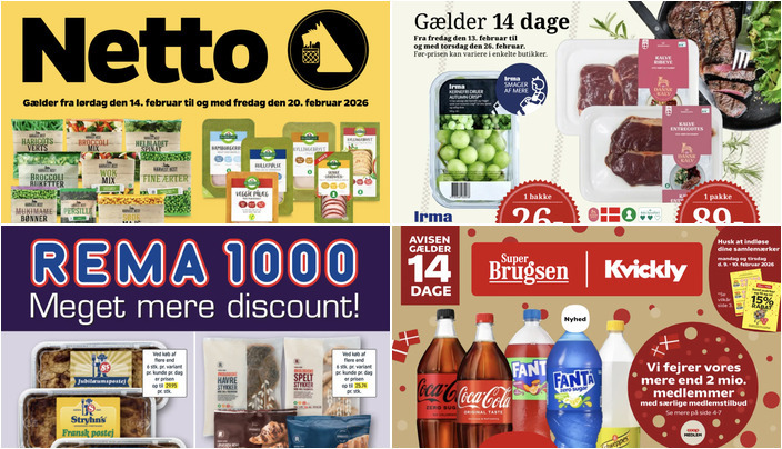 Lokale tilbud: Coca-Cola til 11 kr. og Irma druer til 26 kr.