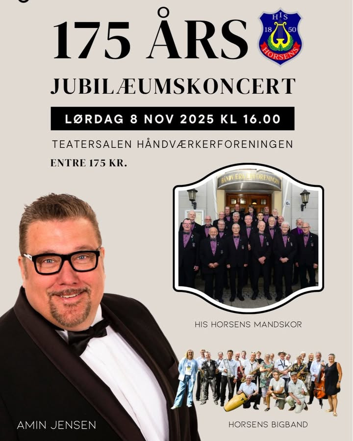 Frændes Madværk inviterer til 175-års jubilæumskoncert med Horsens Mandskor