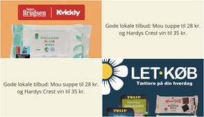 Gode lokale tilbud: Mou suppe til 28 kr. og Hardys Crest vin til 35 kr.