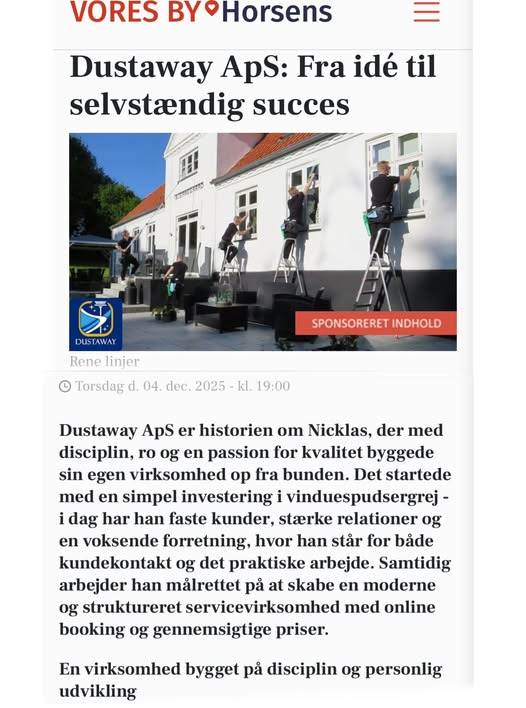 Dustaway deler rejse fra idé til selvstændig succes