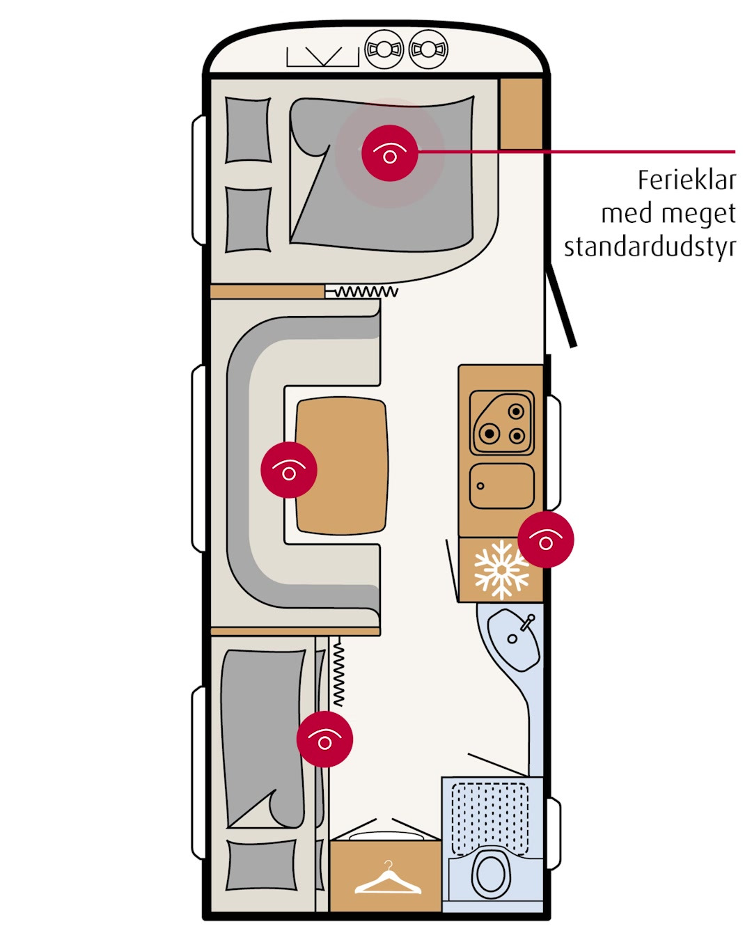 Møllegårdens Camping: planlæg jeres næste eventyr med besparelser på Camper D-Line 540 QMK