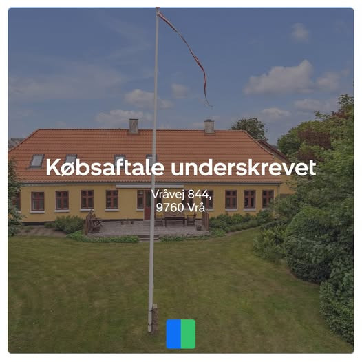 Nybolig Brønderslev & Vrå har fået underskrevet købsaftale på Vråvej 844