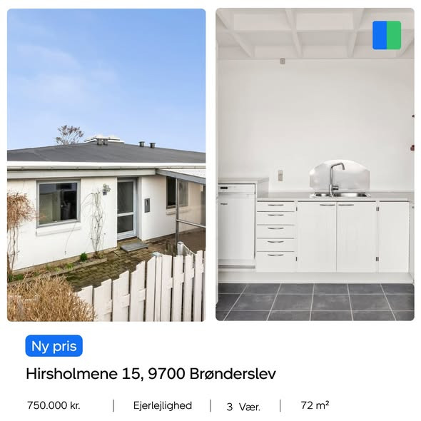 Nybolig Brønderslev & Vrå annoncerer ny pris på ejerlejlighed med egen have tæt på centrum
