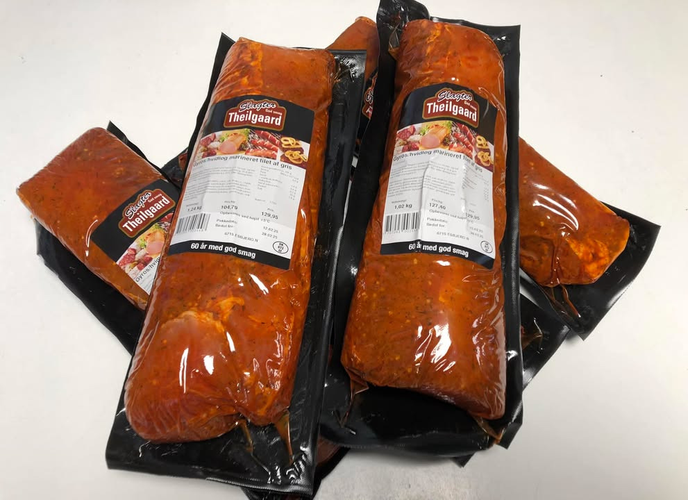 Tilbud på gyros og hvidløgsmarineret filet hos Min Købmand Øster Bjerregrav: Kun 99,95 kr. pr. stk.