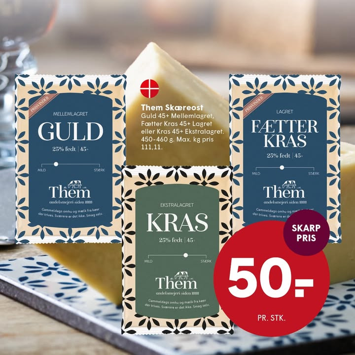 Them osteunivers byder på smagfulde favoritter hos SPAR Skallerup A/S