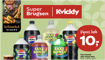 Faxekondi eller Pepsi Max til kun 10 kr. og Änglamark vådservietter til 7 kr. - Se de lokale tilbud