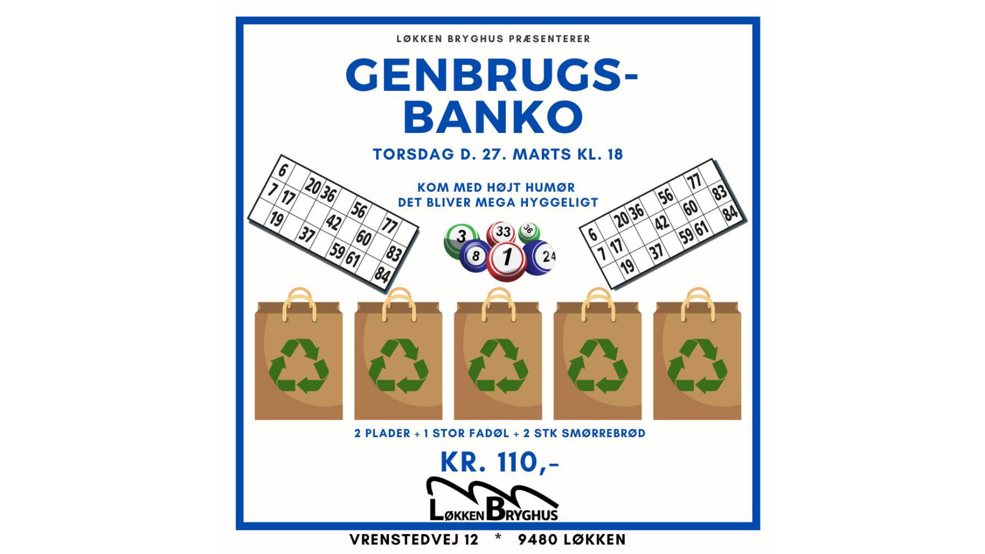 Genbrugsbanko hos Løkken Bryghus – En aften med hygge og overraskelser