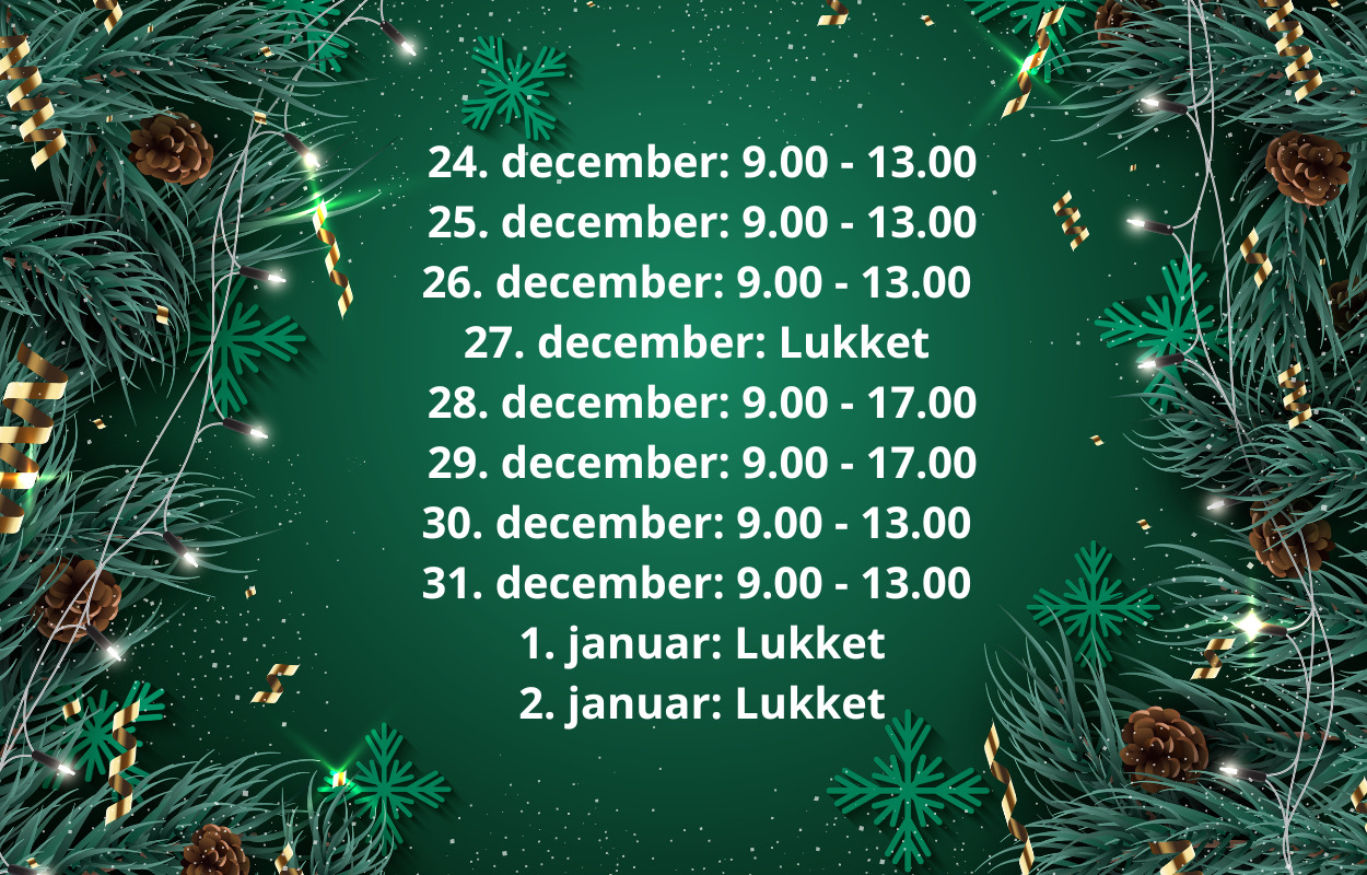 Vorup Blomster holder åbent i julen - se åbningstiderne her 