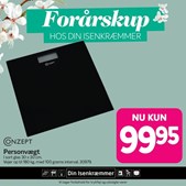 Fredericia Isenkram præsenterer stilren Conzept personvægt til kun 99,95 kr.