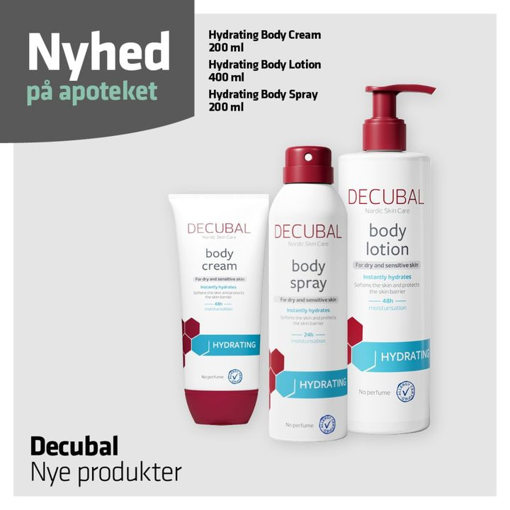 Vejlby Apotek præsenterer nyheder til tør og sensitiv hud fra Decubal