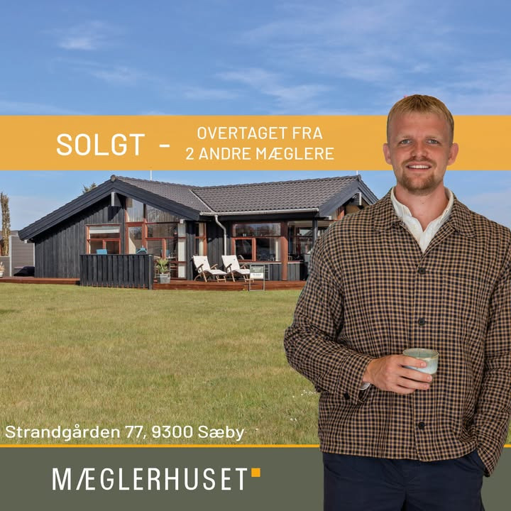 Mæglerhuset Sæby sælger Strandgården 77 efter skifte af mægler