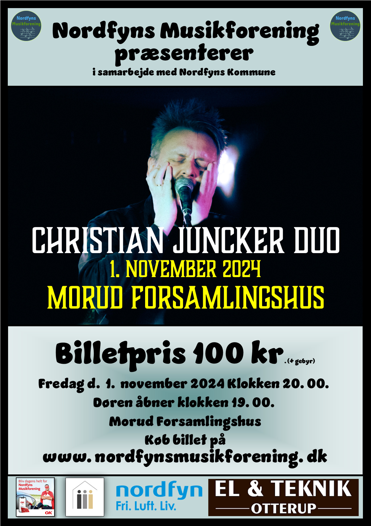 Juncker bringer musikalsk poesi til Morud Forsamlingshus