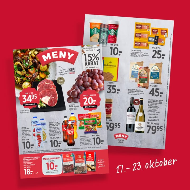 Meny Klarup tilbyder skarpe priser på udvalgte varer denne uge