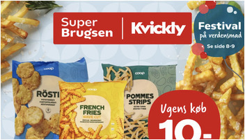 Dybfrosne Coop kartofler til kun 10 kr. og økologiske bananer til 20 kr. hos SuperBrugsen