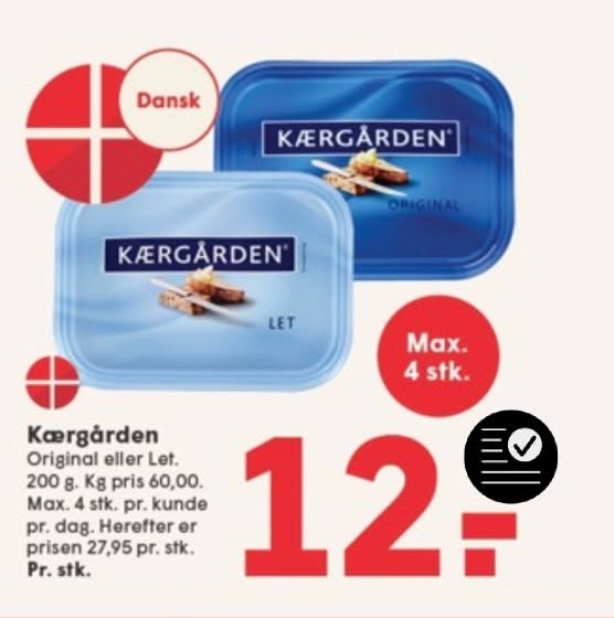 Spar Fårup tilbyder Kærgården til kun 12 kr hele fredag