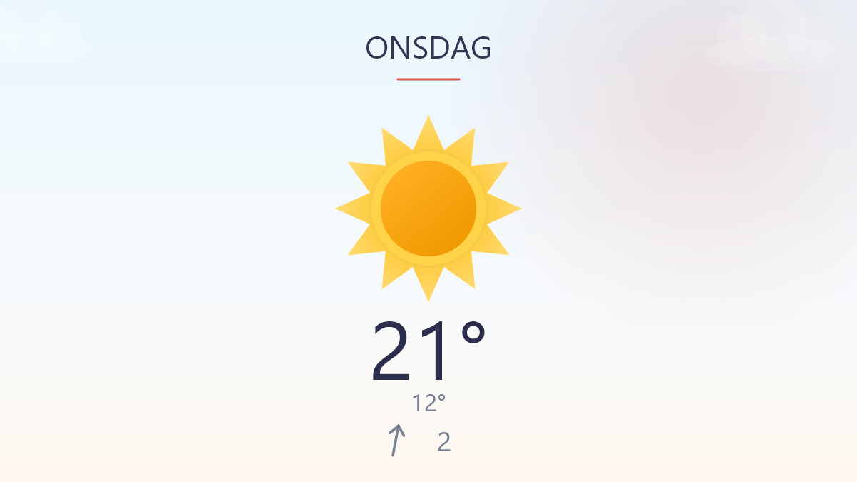 Sol på vej og lunere tider