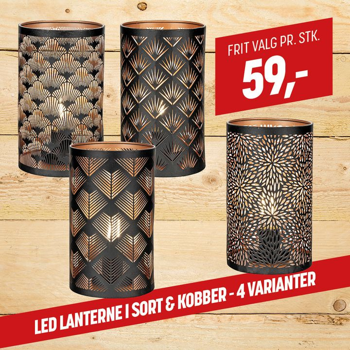 Nye LED lanterner hos XL Byg Tømmergaarden Hals – tilføj stemningsbelysning til dit hjem