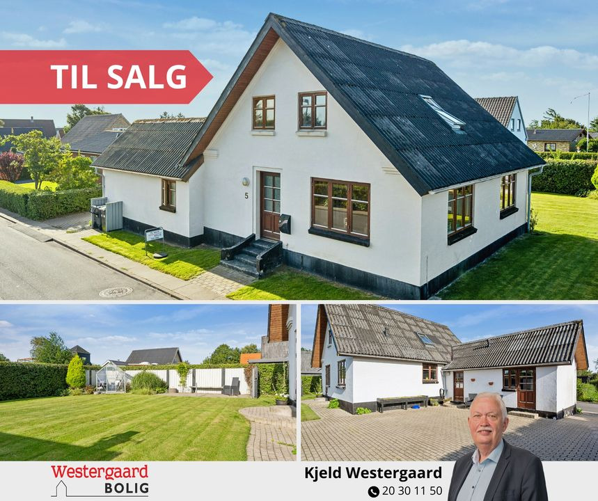 Westergaard Bolig tilbyder dejlig villa på stille villavej i Saltum tæt på strand og byens faciliteter