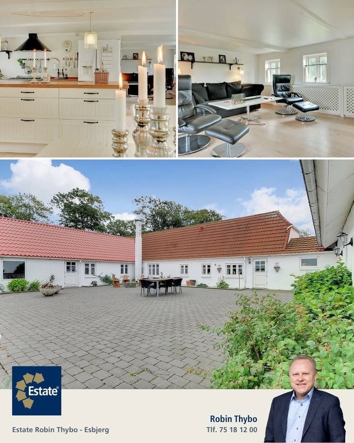 Familievenlig villa tæt på Bramming med masser af plads til kreativ udfoldelse