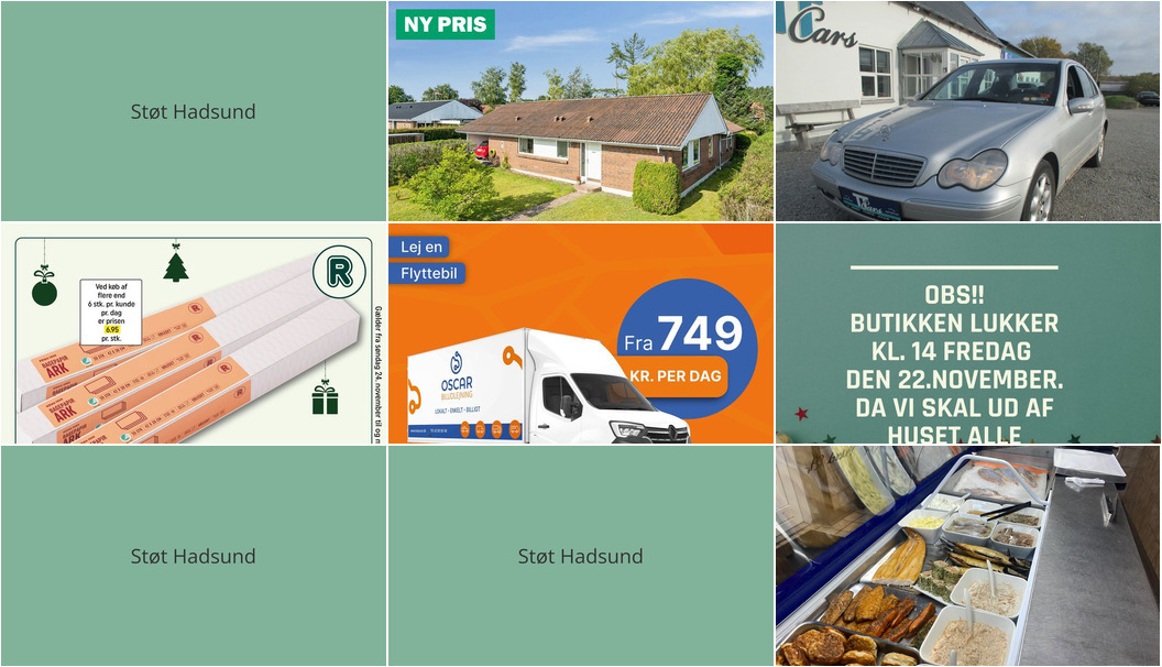 Nyt fra Nybolig Hadsund, HELLES KØKKEN ApS, TT CARS ApS og 3 andre