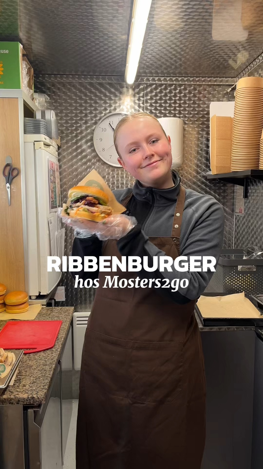 Ny ribbenburger hos Mosters2Go i Randers Storcenter til kun 49 kr.