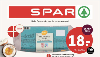 Dava danske frilandsæg til 18 kr. og Pågen brød til 12 kr. - se de gode lokale tilbud