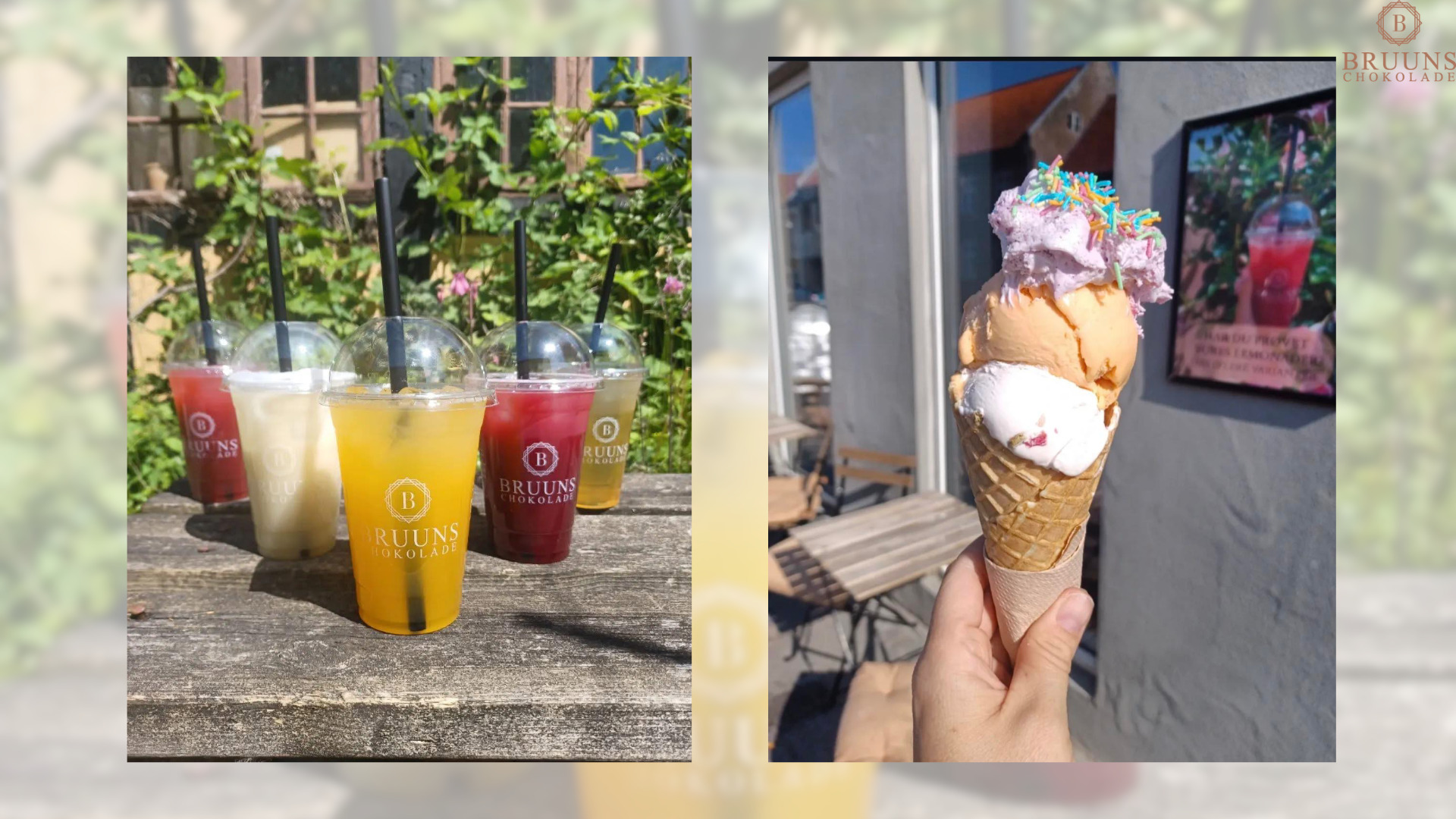 Nyd sensommerens solskin i Bruuns Chokolades hyggelige gårdhave