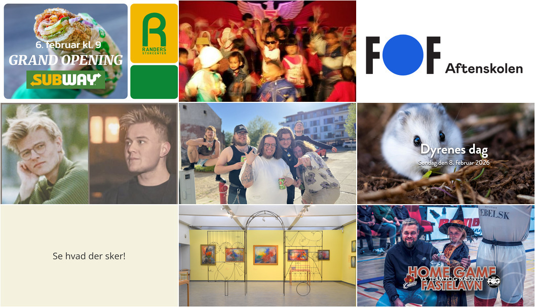 Spændende weekend i Randers: Grand openings, koncerter og aktiviteter for hele familien
