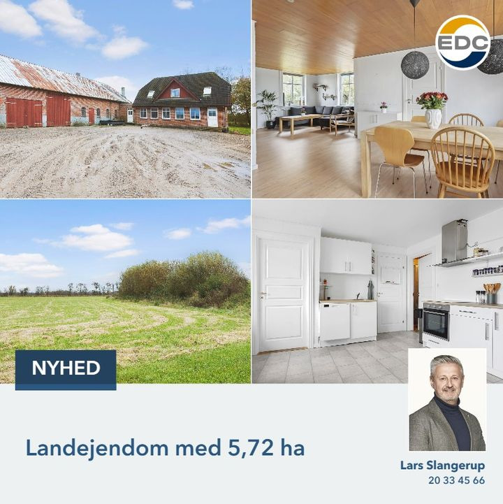 EDC Vejen: Stor grund med indtægtspotentiale og jagtmuligheder til salg i Rødding