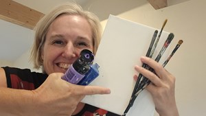 Kreativ maleworkshop og brætspilsaften på Slangerup Bibliotek