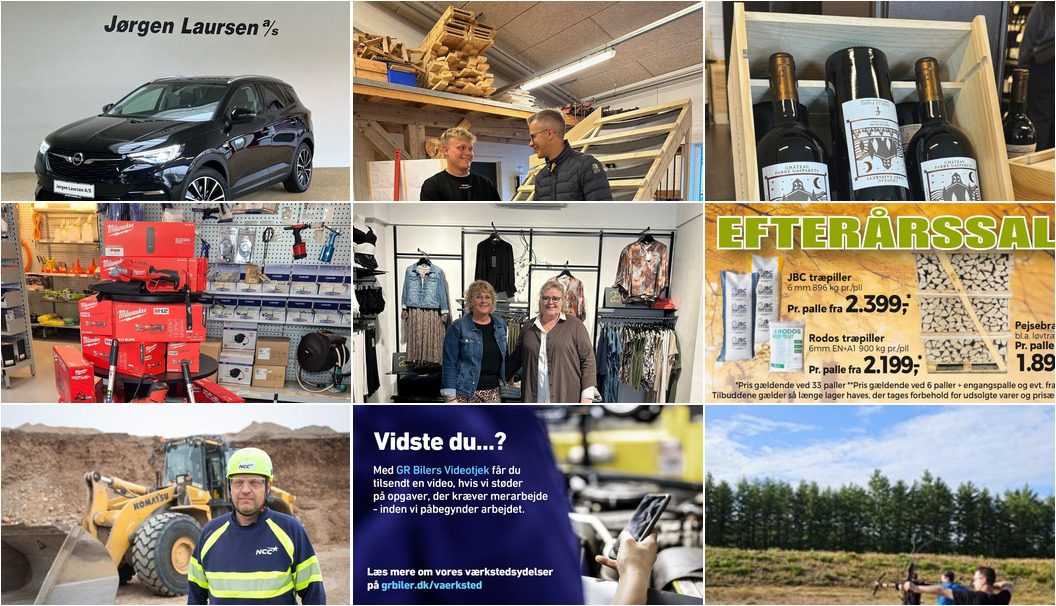 Nyt fra BONDE MASKINER, JM Autoteknik, GARDEROBEN og 12 andre