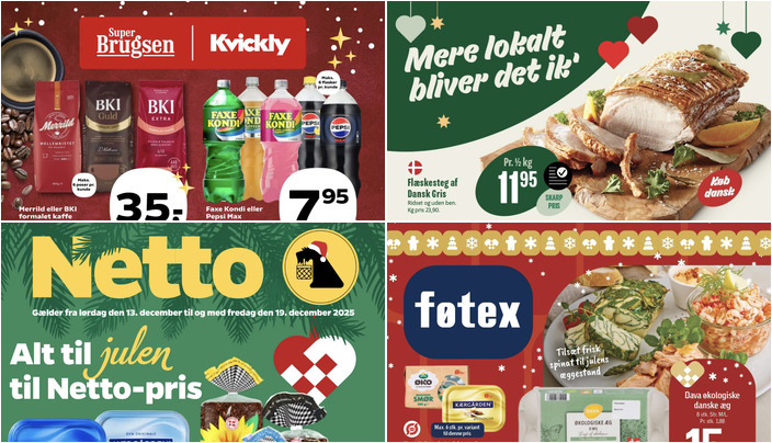 Flæskesteg til kun 9,95 kr. og Lurpak smør til 8 kr. - se de lokale dagligvaretilbud