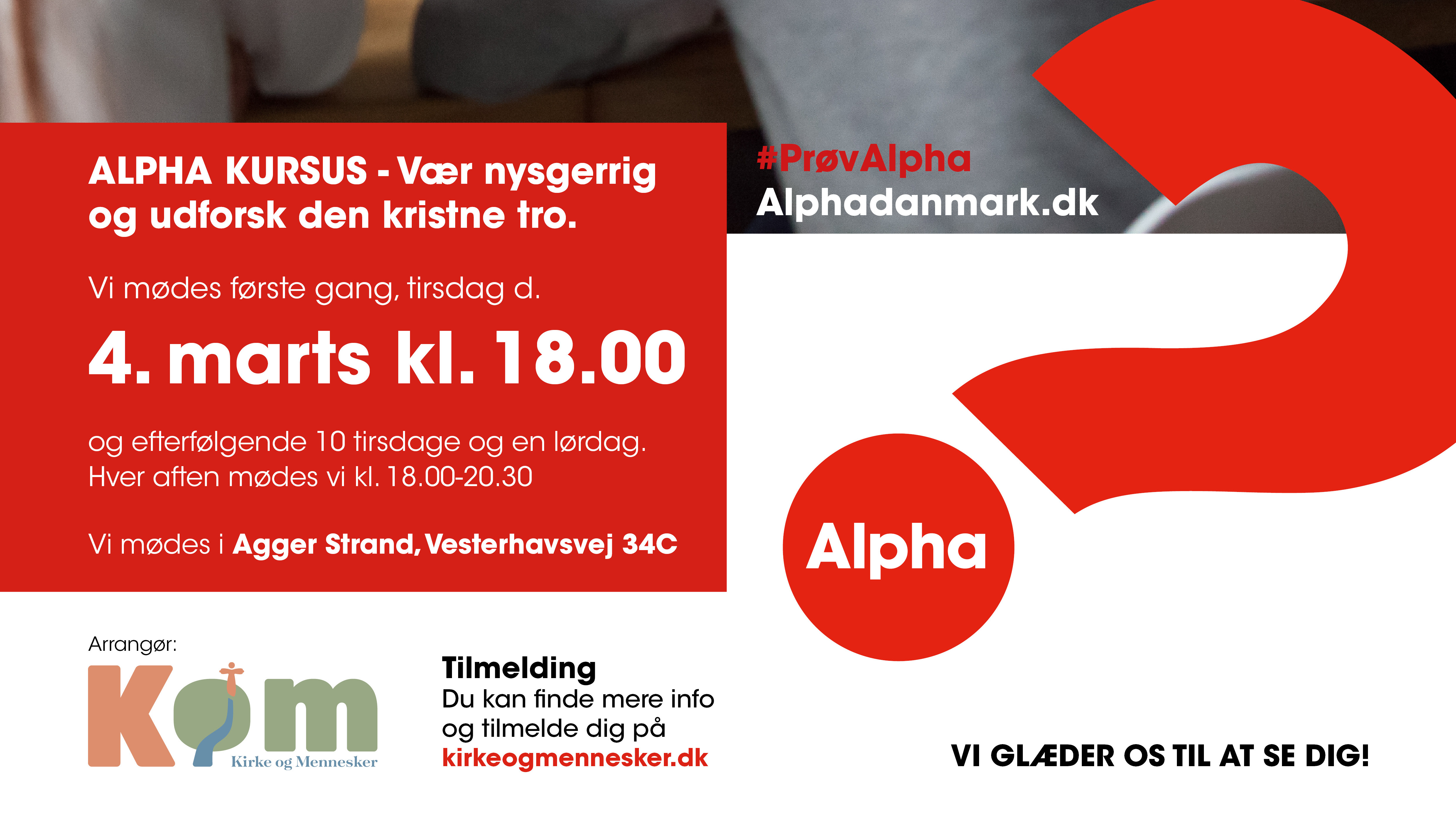 Alpha-kursus: Åben samtale om kristen tro på Agger Strand