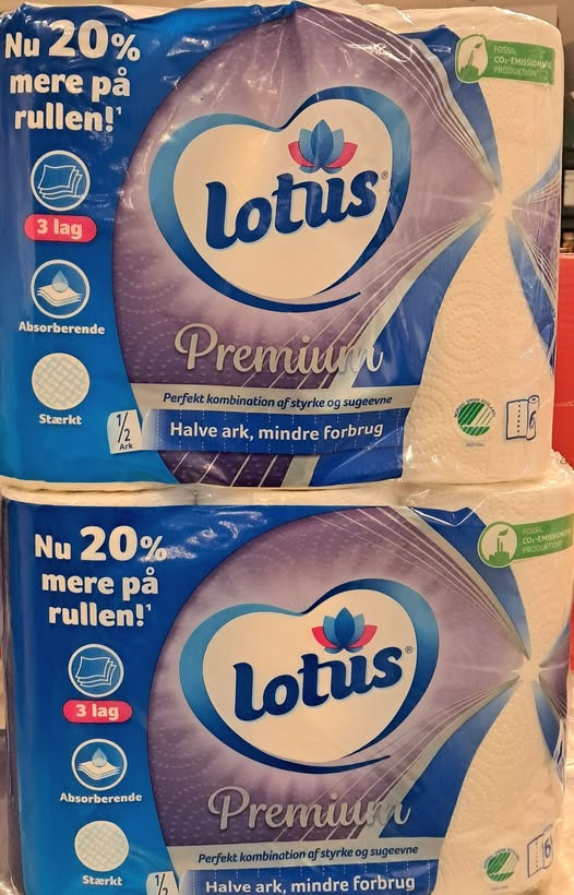 Skarpe priser på Lotus Premium køkkenruller hos SPAR Valsgård