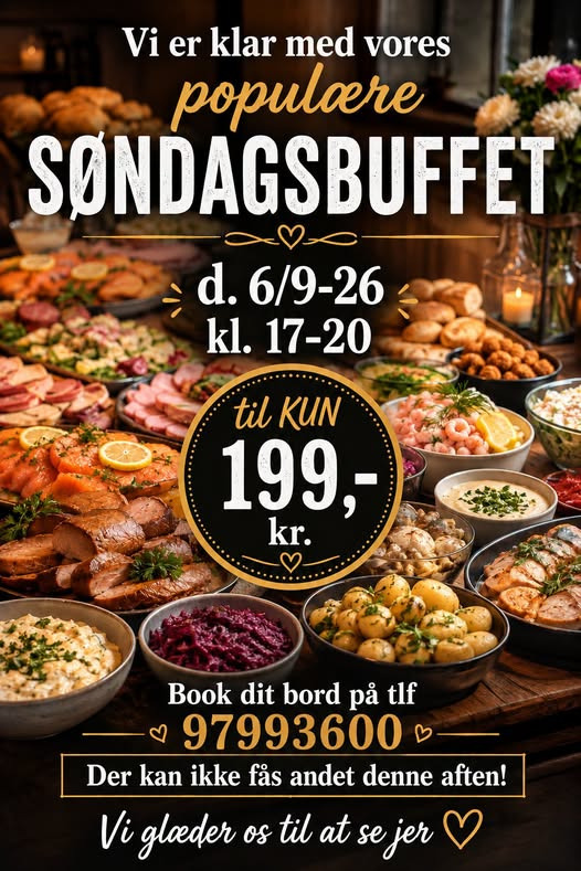 Henriette Salomon Nielsen er klar med buffet i dag