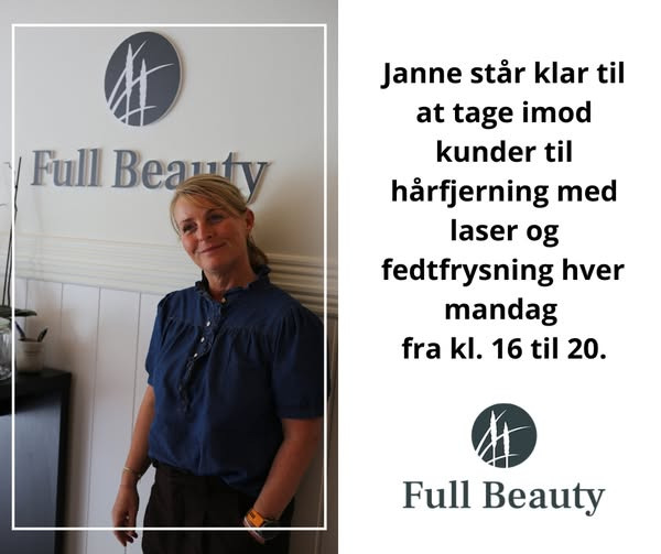Full Beauty Aalborg tilbyder behandlinger hver mandag