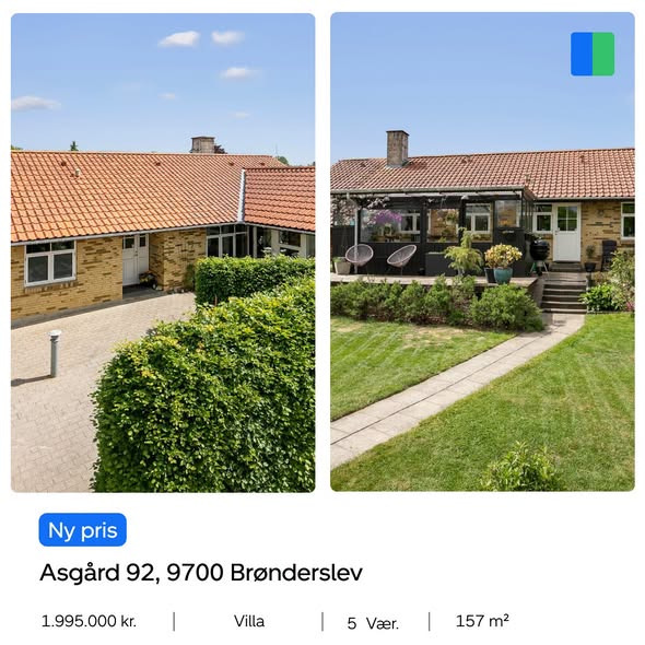 Nybolig Brønderslev & Vrå har nedsat prisen på rummelig villa nær Hedegårdsskolen