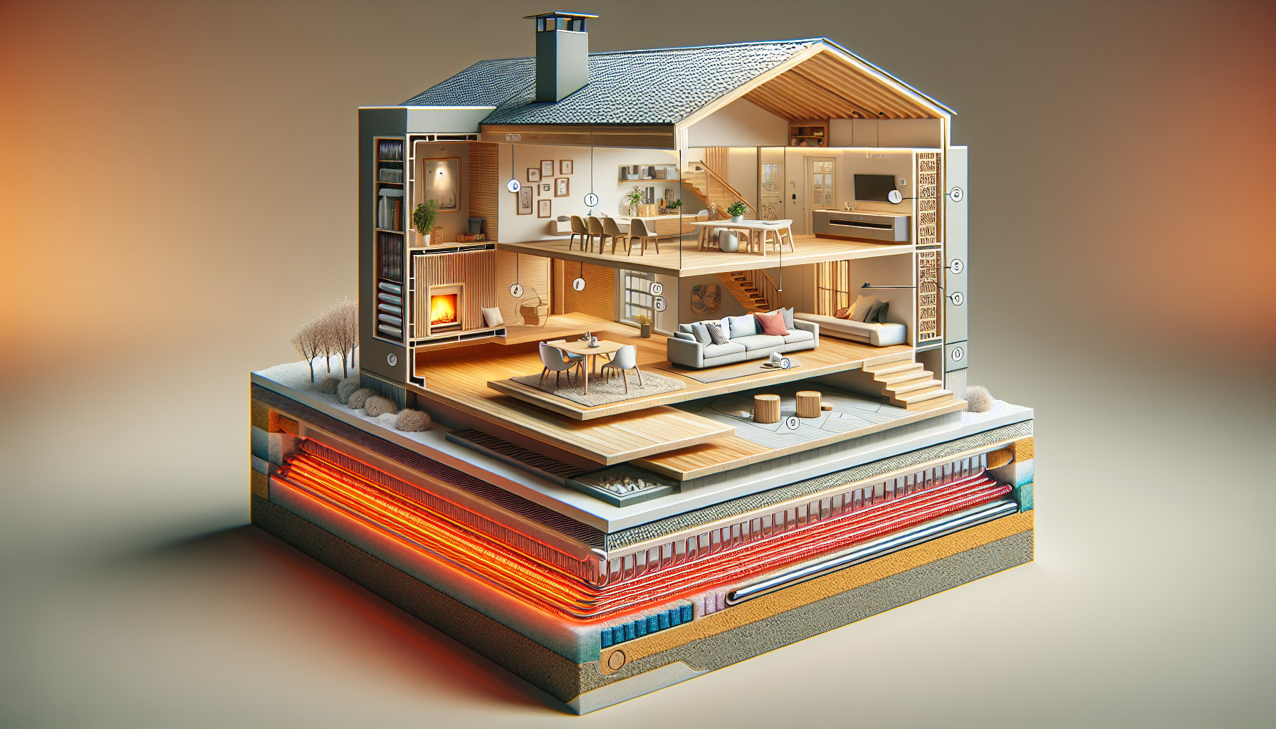 Effektiv opvarmning med varmefordelingsplader til gulvvarme