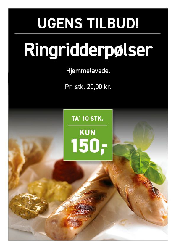 Slagter Byskov har ugens tilbud på frokost og aftensmad