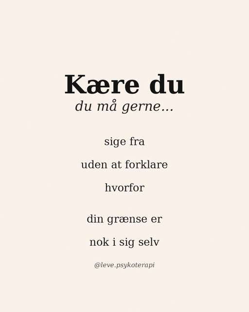 Leve minder om, at et nej gerne må være et nej