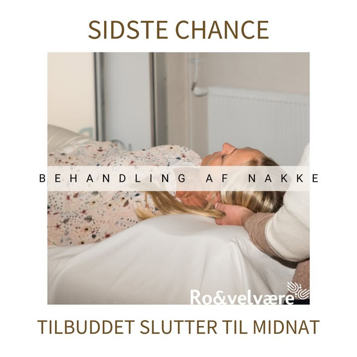 Ro & Velvære tilbyder nakkebehandling til kampagnepris inden midnat