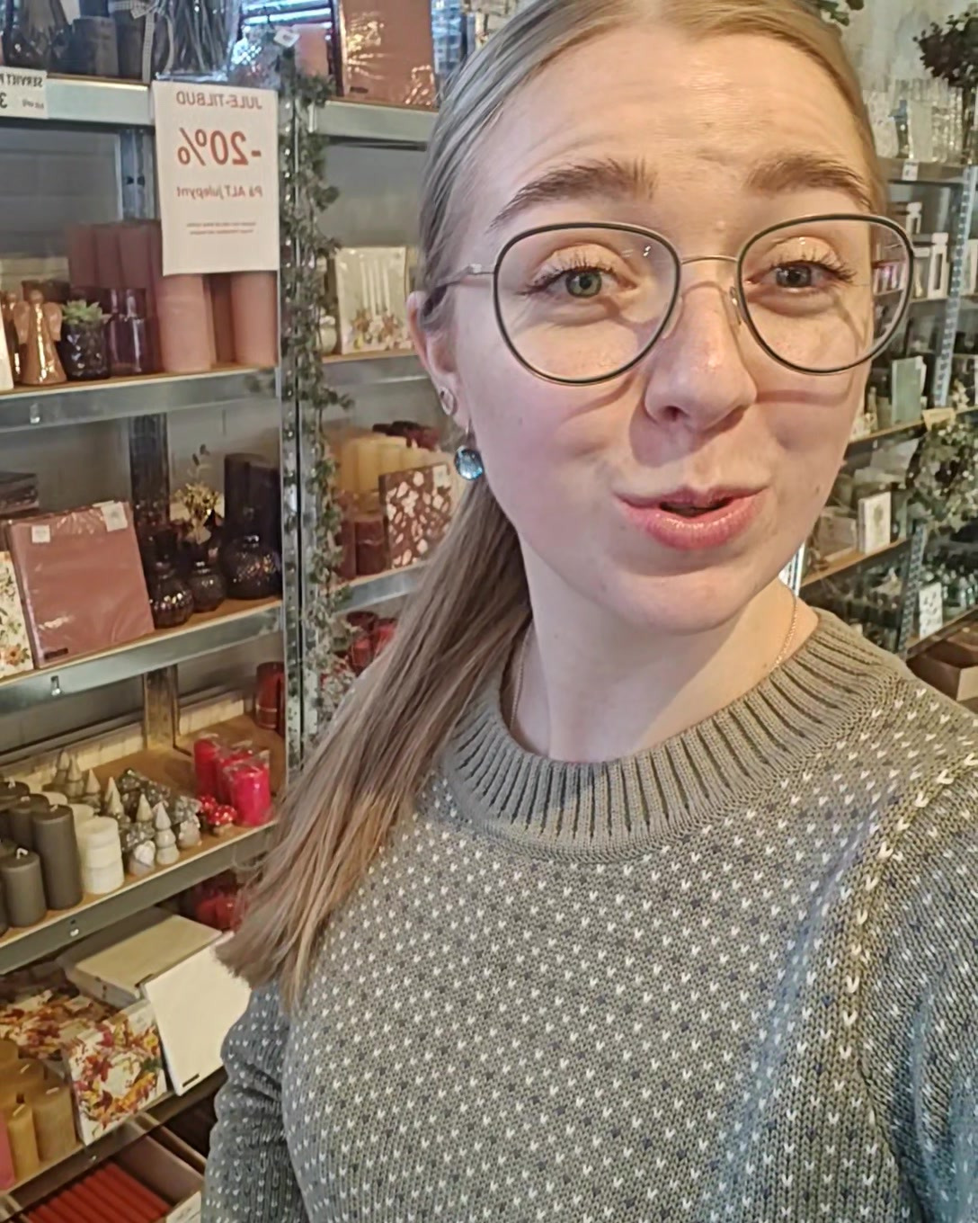 Elins Butik tilbyder 20% rabat på alt julepynt i weekenden