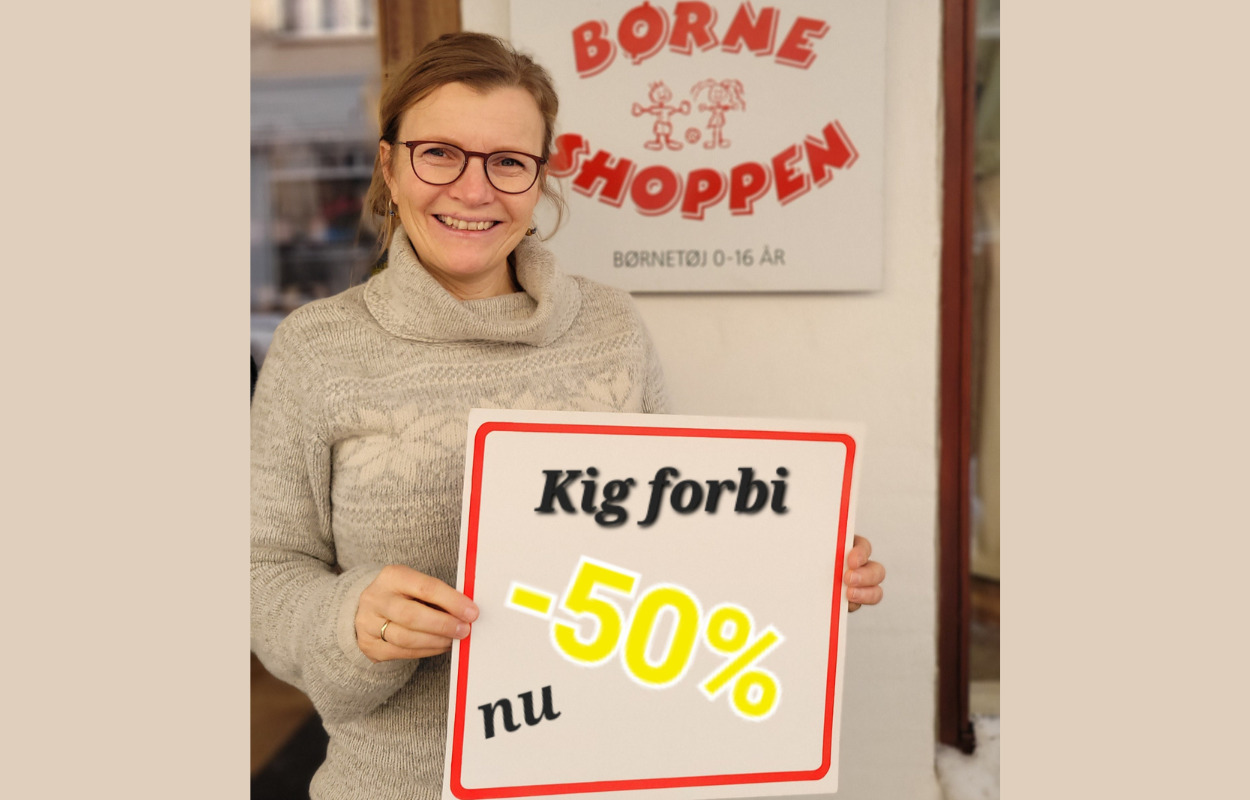Kæmpe udsalg i Børneshoppen: ALT udsalget er sat til -50%