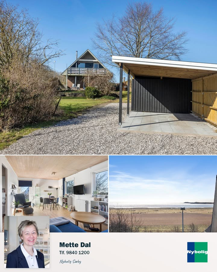 Nybolig Sæby A/S præsenterer charmerende villa med havudsigt i Voerså