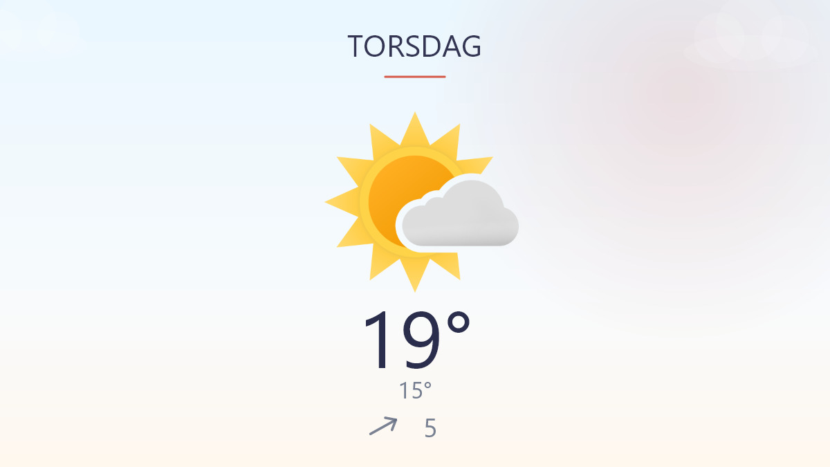 Sol på vej: Dagen bliver lunere